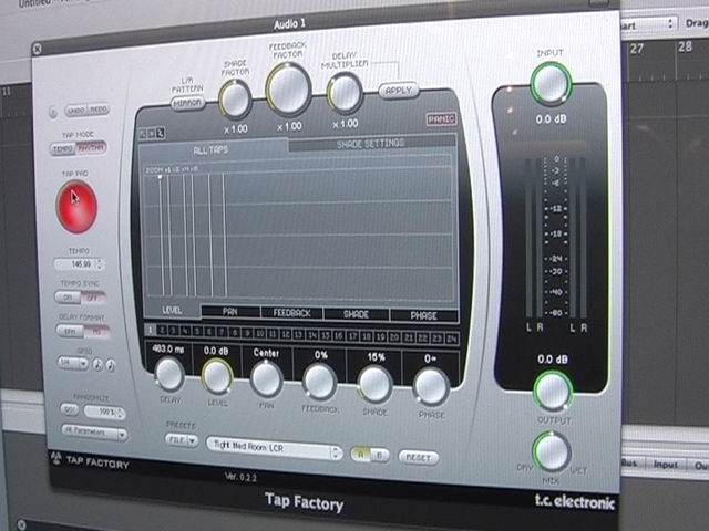TC's new Tap Factory delay in action at Frankfurt Musikmesse 08